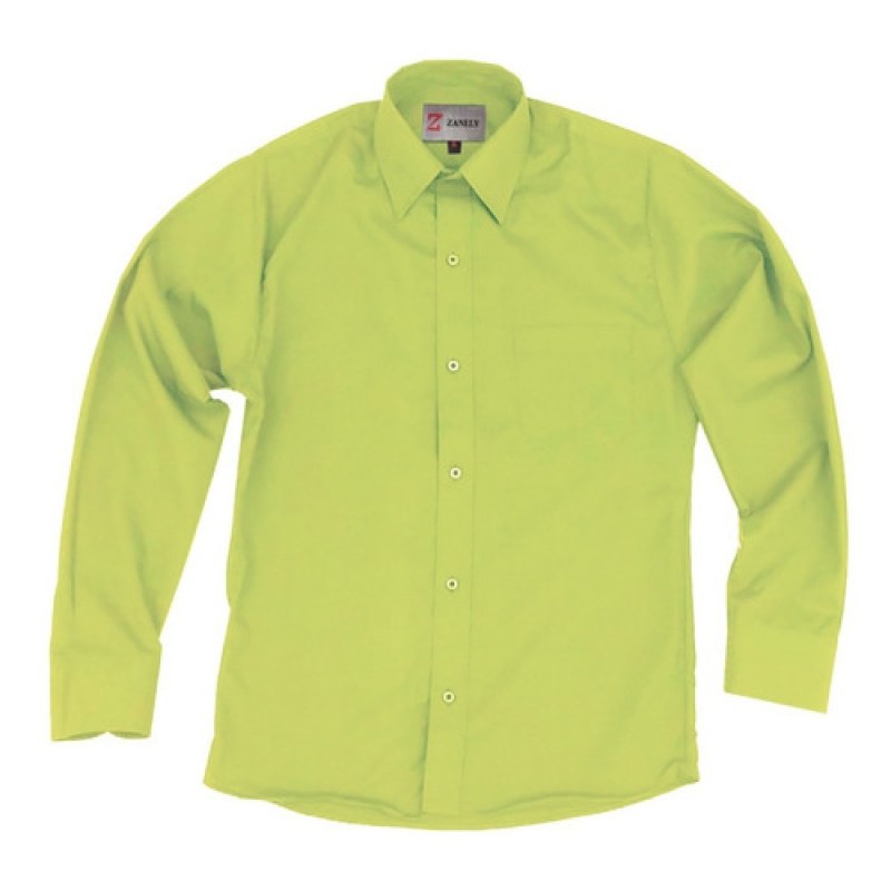 Camisa Vestir Adulto Verde Manzana Talla Extras 52, 54 Y 56 #mlpos_9 | Color: Verde manzana - Zanely #color_verde_manzana_-_zanely #sku_znmnz52 #sku_znmnz54 #sku_znmnz56