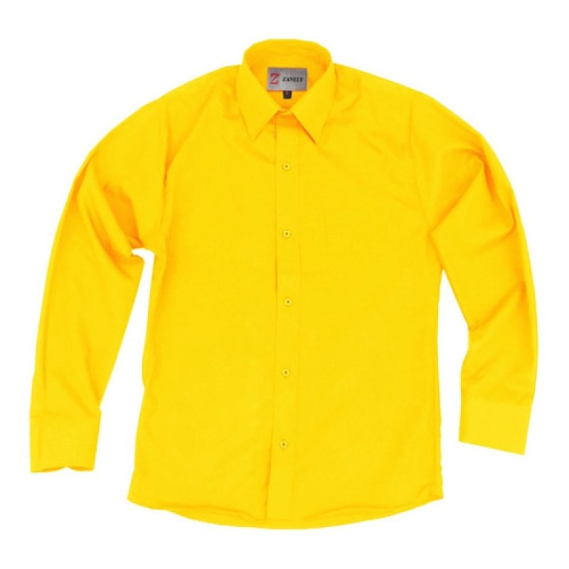 Camisa Vestir Adulto Amarillo Mango Tallas Extra 52, 54 Y 56 #mlpos_13 | Color: Mango - Zanely #color_mango_-_zanely #sku_znmng52 #sku_znmng54 #sku_znmng56