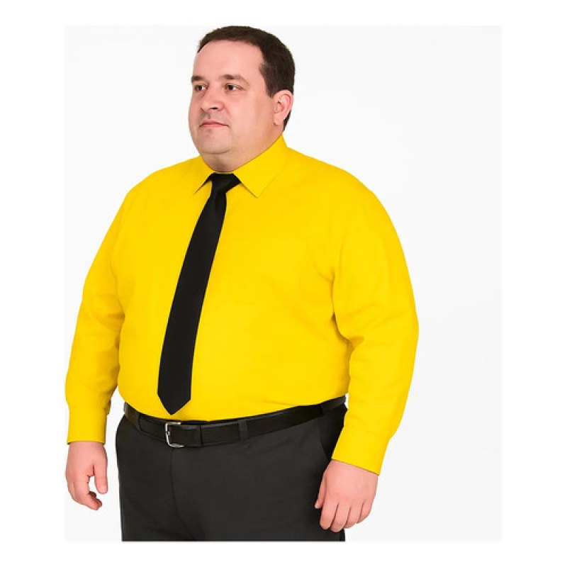 Camisa Vestir Adulto Amarillo Mango Tallas Extra 52, 54 Y 56 #mlpos_3 | Color: Mango - Rodolfo #color_mango_-_rodolfo #sku_rvmng52 #sku_rvmng54 #sku_rvmng56