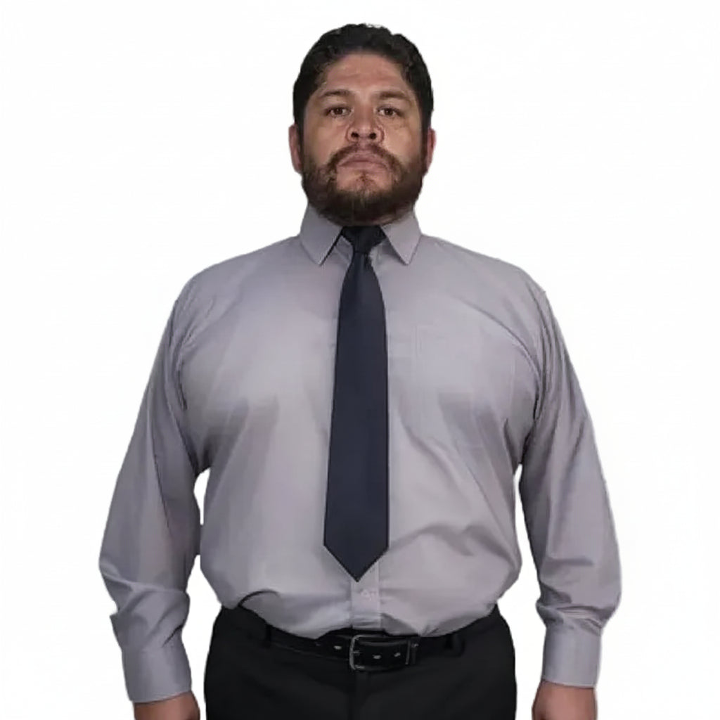 Camisa Vestir Adulto Gris Claro Perla Tallas Extras 52 A 56 #mlpos_1 | Color: Gris perla - Zanely #color_gris_perla_-_zanely #sku_znpr52 #sku_znpr54 #sku_znpr56