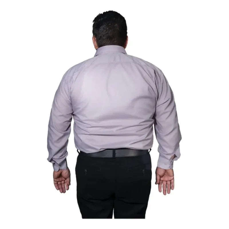 Camisa Vestir Adulto Gris Claro Perla Tallas Extras 52 A 56 #mlpos_6 | Color: Gris perla - Rodolfo #color_gris_perla_-_rodolfo #sku_rvpr52 #sku_rvpr54