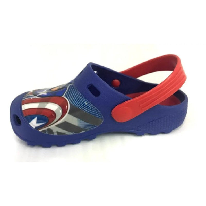 Sandalia Sueco Marvel Capitan America Avenger Alberca Baño #mlpos_5 | Color: Rey / Rojo #color_rey_rojo #sku_bastianryrj18