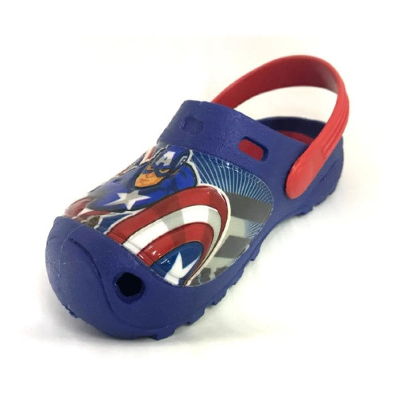 Sandalia Sueco Marvel Capitan America Avenger Alberca Baño #mlpos_6 | Color: Rey / Rojo #color_rey_rojo #sku_bastianryrj18