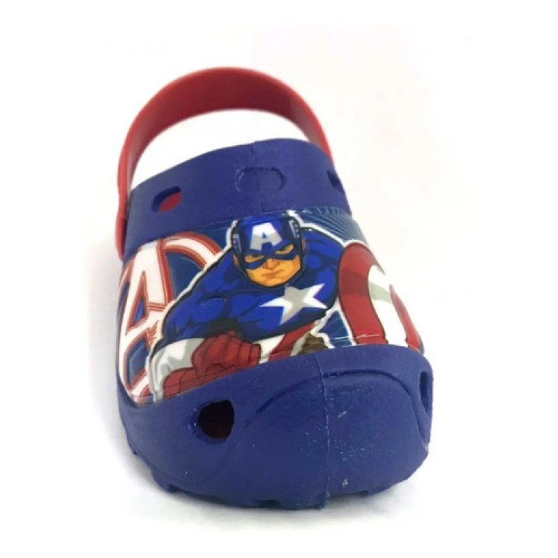 Sandalia Sueco Marvel Capitan America Avenger Alberca Baño #mlpos_7 | Color: Rey / Rojo #color_rey_rojo #sku_bastianryrj18