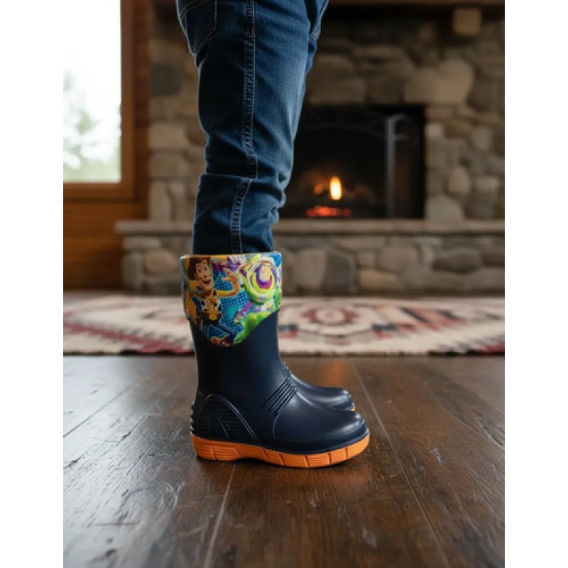 Bota Lluvia Disney Pixar Toy Story Woody Y/o Buzz Lightyear #mlpos_2 | Color: Attack - Marino Naranja #color_attack_-_marino_naranja #sku_attack-marino-naranja-13 #sku_attack-marino-naranja-18 #sku_attack-marino-naranja-20