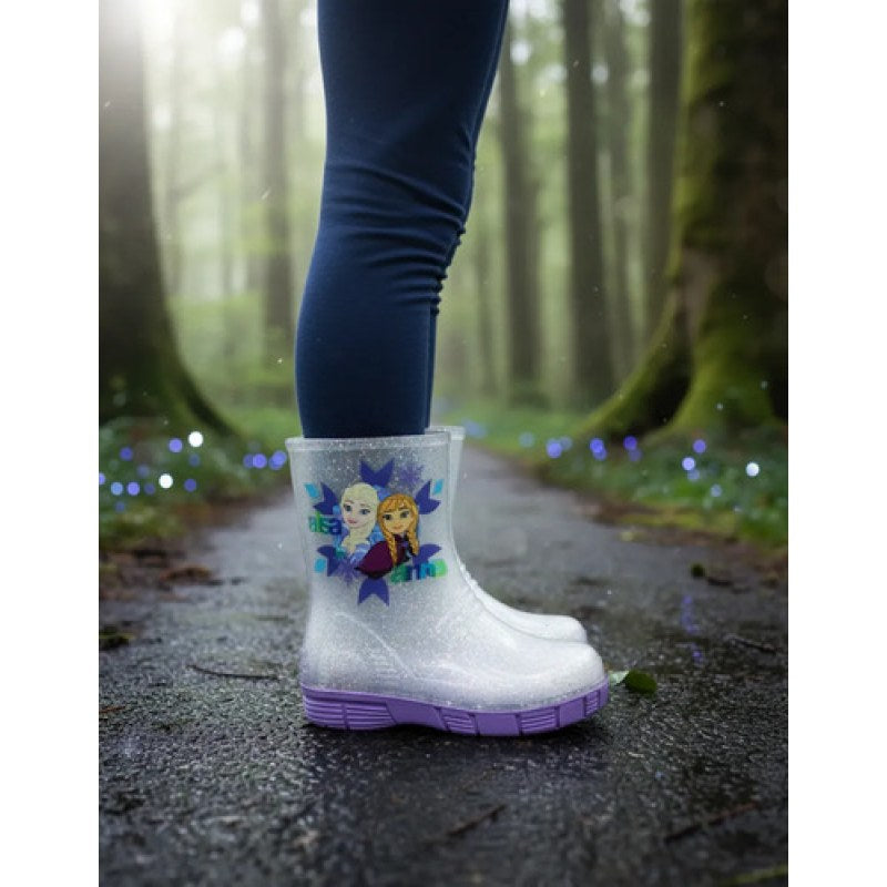 Botas Frozen Elsa Y/o Ana Impermeable Lluvia Varios Modelos #mlpos_2 | Color: Carol - Cristal Lila #color_carol_-_cristal_lila #sku_carol-cristal-lila-13 #sku_carol-cristal-lila-20