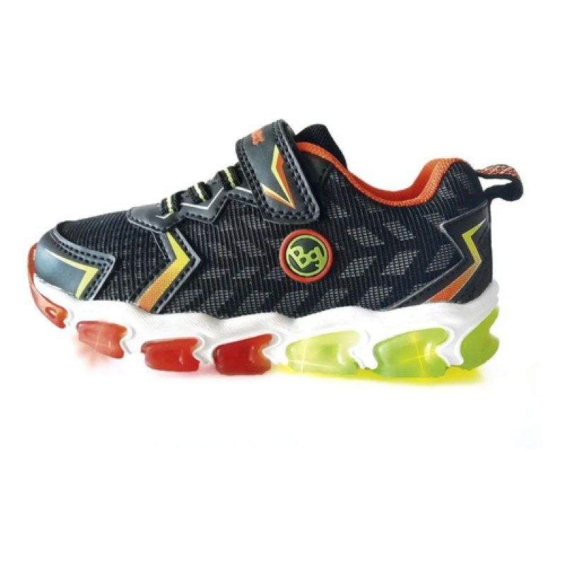 Tenis Bubble Gummers Para Niño Colección Luces #mlpos_2 | Color: Kartel - Negro #color_kartel_-_negro #sku_kartel-negro-14 #sku_kartel-negro-15 #sku_kartel-negro-18