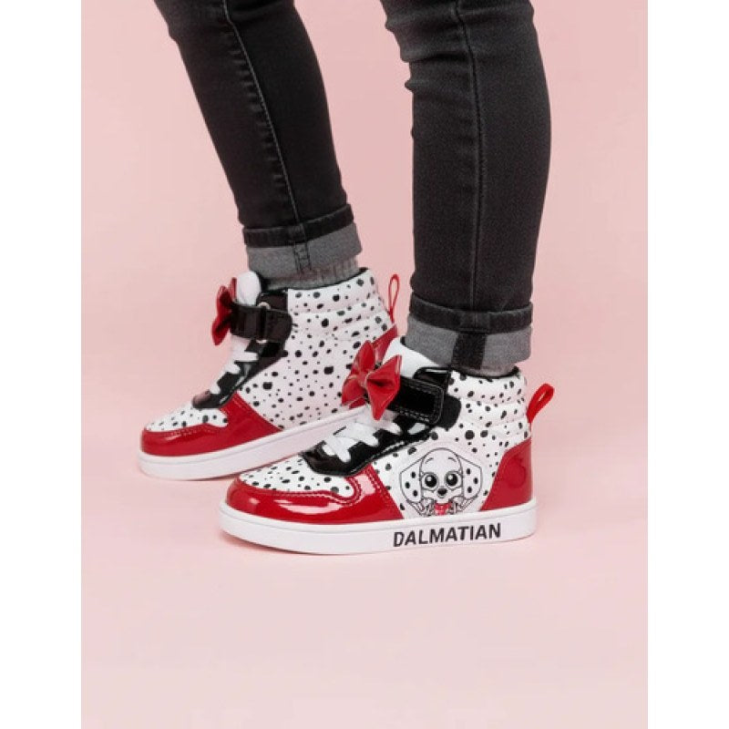 Tenis Disney 101 Dálmatas Para Niña #mlpos_1 | Color: Elva - Blanco #color_elva_-_blanco #sku_elva-blanco-14 #sku_elva-blanco-19