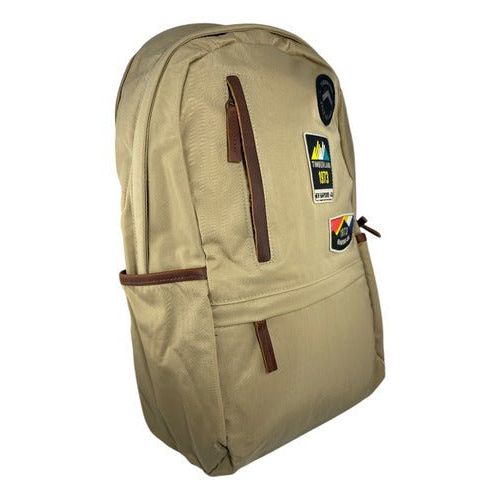 Mochila Timberland Tb0a1cop Classic Khaki Con Parches Khaki - Garufa Jeans