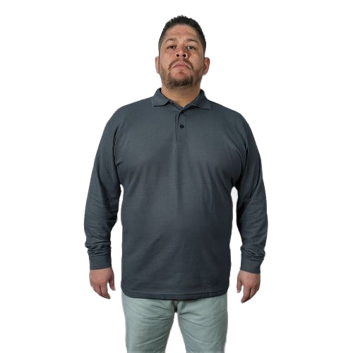 Playera Brans Tipo Polo Manga Larga Durable Resistente Extra - Garufa Jeans