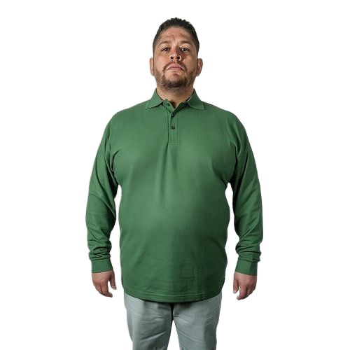 Playera Brans Tipo Polo Manga Larga Durable Resistente Extra - Garufa Jeans