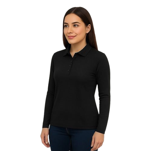 Playera Brans Tipo Polo Manga Larga Durable Resistente Mujer - Garufa Jeans