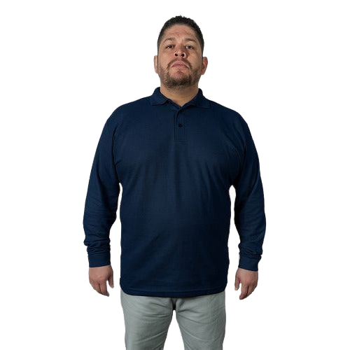 Playera Brans Tipo Polo Manga Larga Durable Resistente Extra - Garufa Jeans
