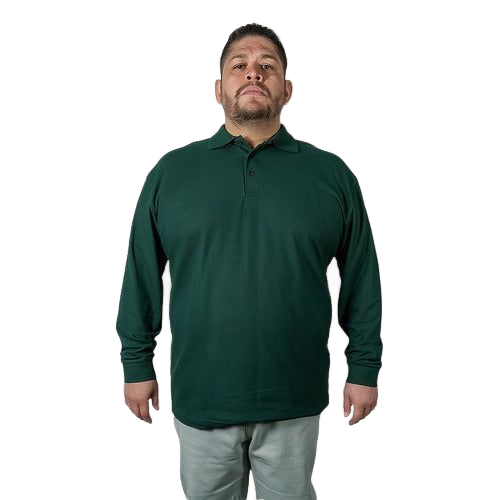 Playera Brans Tipo Polo Manga Larga Durable Resistente Extra - Garufa Jeans