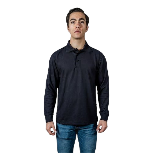 Playera Brans Tipo Polo Manga Larga Durable Resistente S-xl - Garufa Jeans