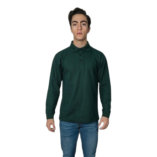 Playera Brans Tipo Polo Manga Larga Durable Resistente S-xl - Garufa Jeans