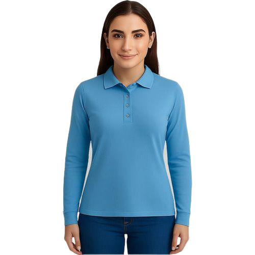 Playera Brans Tipo Polo Manga Larga Durable Resistente Mujer - Garufa Jeans