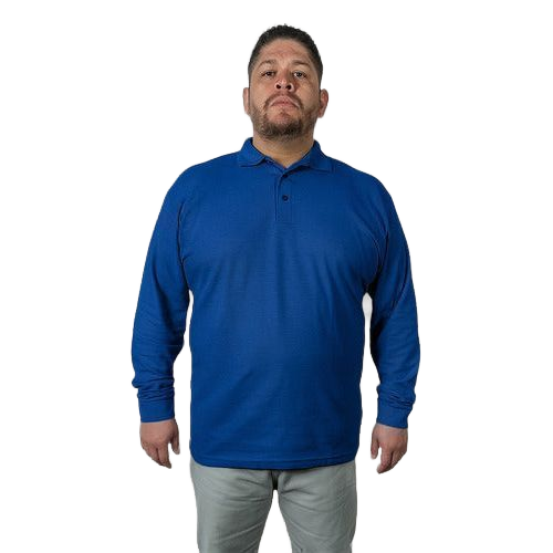 Playera Brans Tipo Polo Manga Larga Durable Resistente Extra - Garufa Jeans