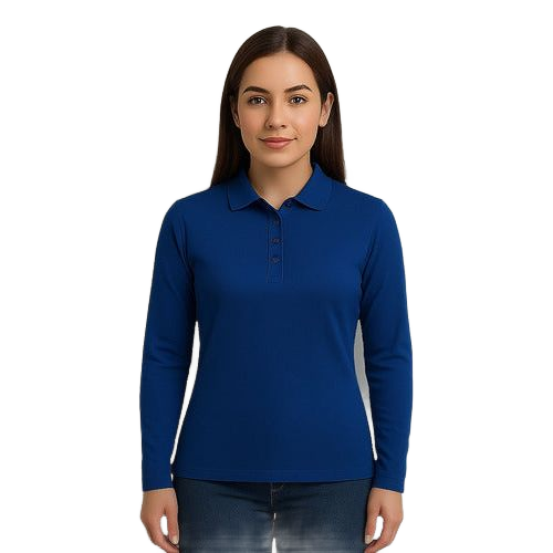 Playera Brans Tipo Polo Manga Larga Durable Resistente Mujer - Garufa Jeans