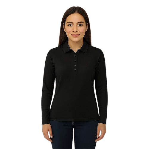 Playera Brans Tipo Polo Manga Larga Durable Resistente Mujer - Garufa Jeans