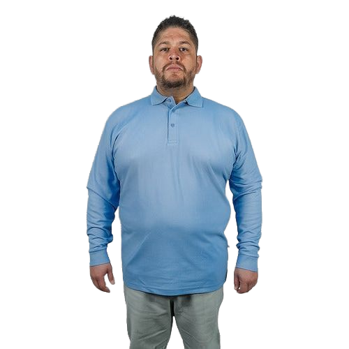 Playera Brans Tipo Polo Manga Larga Durable Resistente Extra - Garufa Jeans