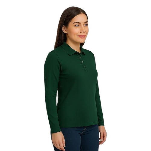Playera Brans Tipo Polo Manga Larga Durable Resistente Mujer - Garufa Jeans