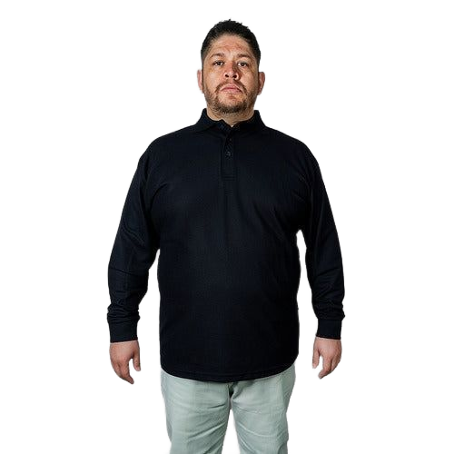 Playera Brans Tipo Polo Manga Larga Durable Resistente Extra - Garufa Jeans