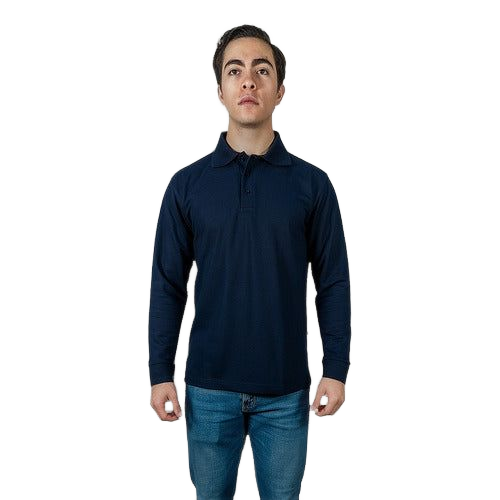 Playera Brans Tipo Polo Manga Larga Durable Resistente S-xl - Garufa Jeans