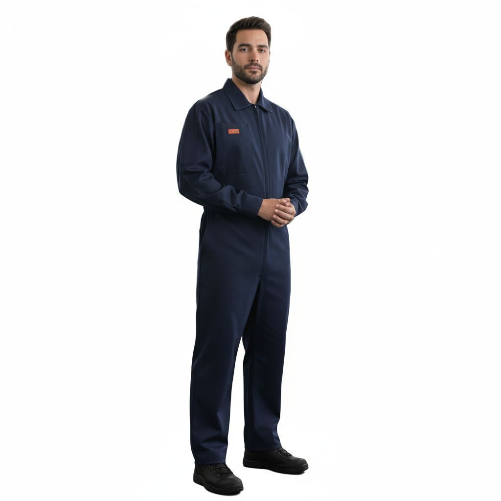 Overol Beaver Industrial Gabardina Azul Marino 100% Algodón - Garufa Jeans