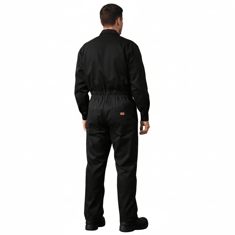Overol Beaver Industrial Gabardina Negro Tipo Mecánico 100% Algodón - Garufa Jeans
