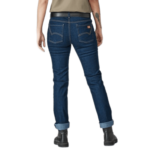 Pantalón Dickies Fd20 Mezclilla Flex Recto Durable Mujer - Garufa Jeans
