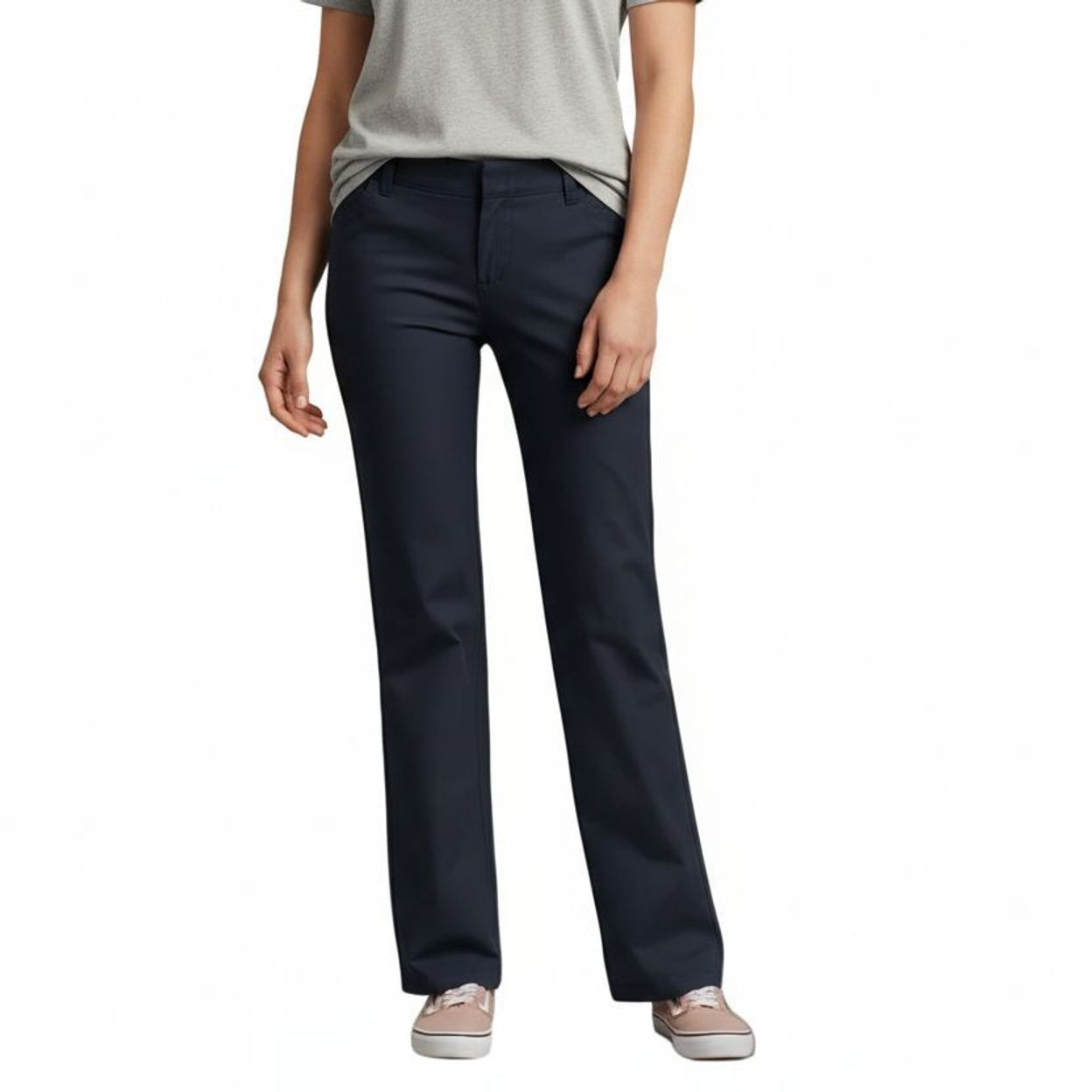Pantalón Dickies Fp31 Stretch Casual Corte Recto Mujer - Garufa Jeans