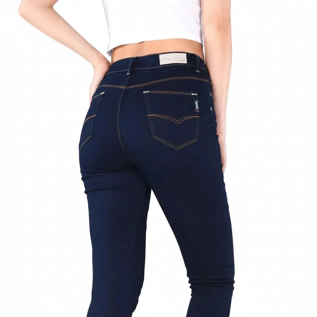 Pantalón Oggi Jeans Lucy Mezclilla Stretch Corte Entubado - Garufa Jeans