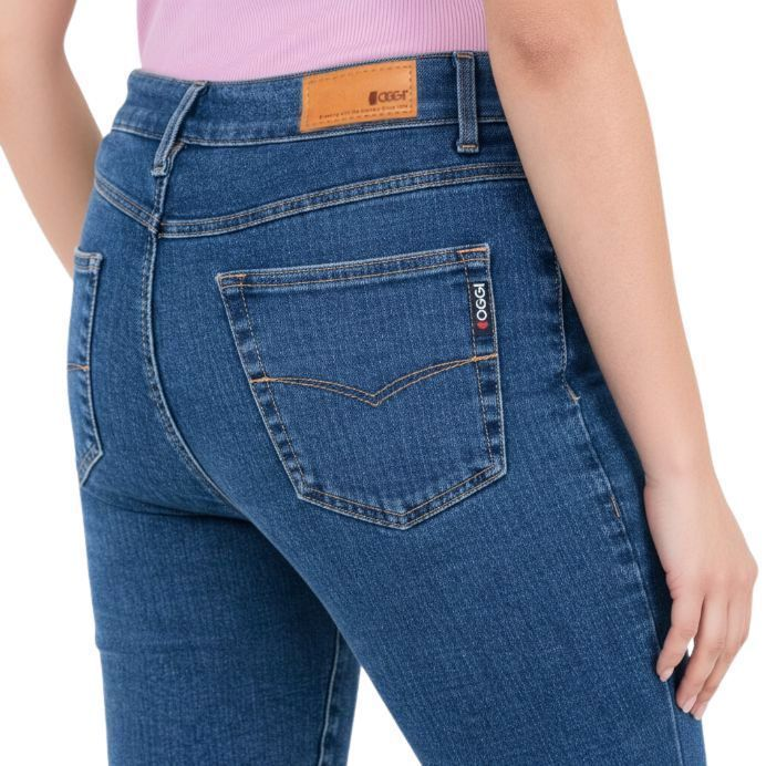 Pantalón Oggi Jeans Lucy Mezclilla Stretch Corte Entubado - Garufa Jeans
