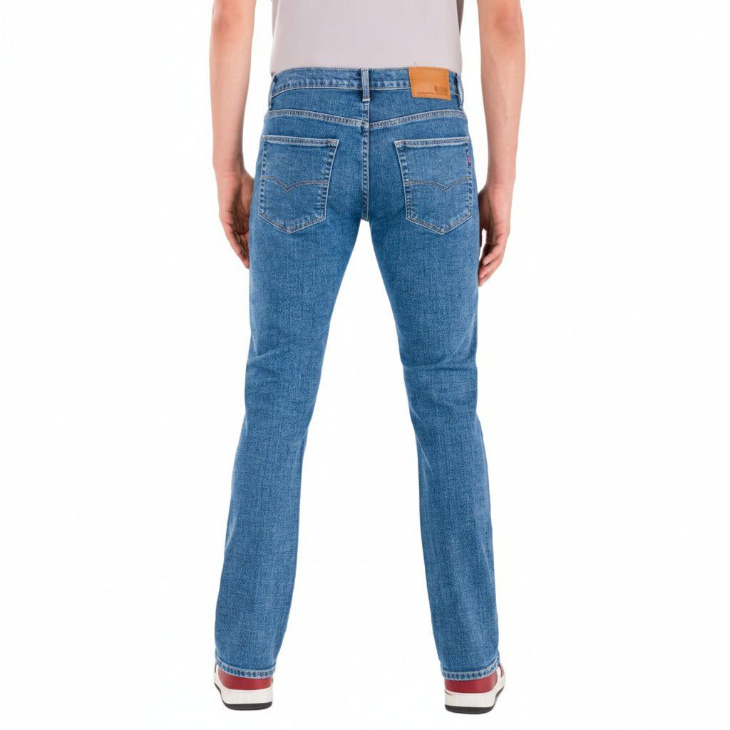 Pantalón Oggi Jeans Vaxter Mezclilla Slim Recto Rebel - Garufa Jeans
