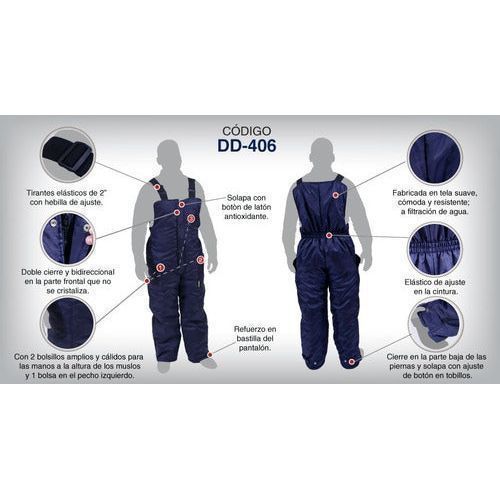 Pantalón Peto Jyrsa Dd - 406 Térmico Bajas Temperaturas Extras - Garufa Jeans