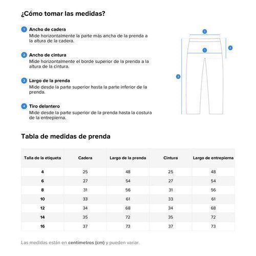Pantalón Sejon Mezclilla Económico Durable Para Niño 12 A 16 - Garufa Jeans