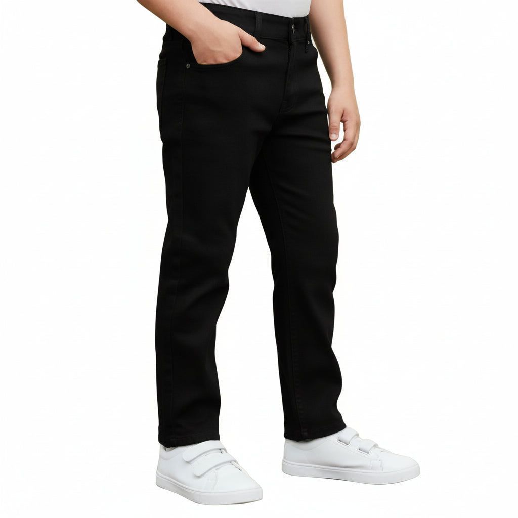 Pantalón Sejon Mezclilla Económico Durable Para Niño 12 A 16 - Garufa Jeans