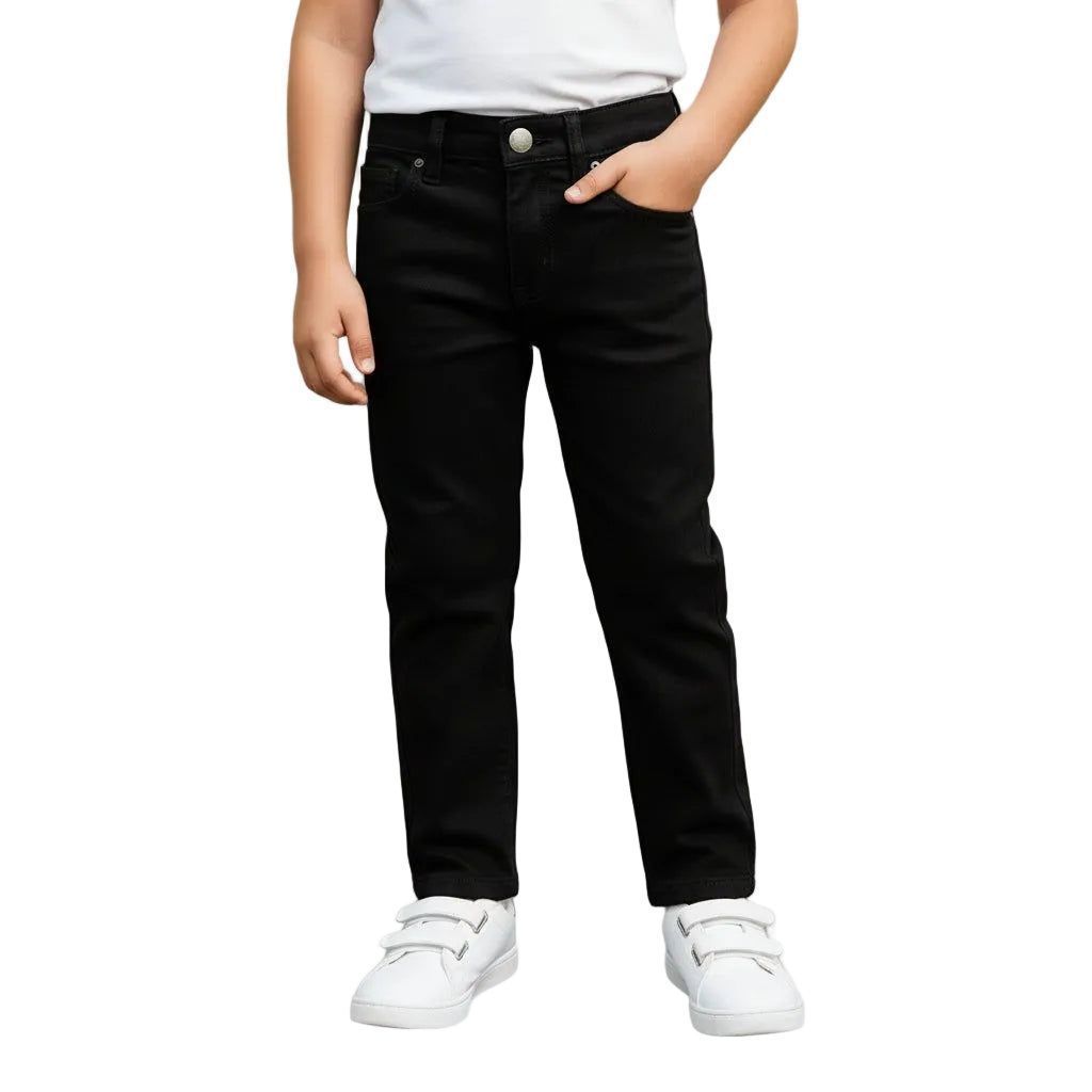 Pantalón Sejon Mezclilla Económico Durable Para Niño 12 A 16 - Garufa Jeans