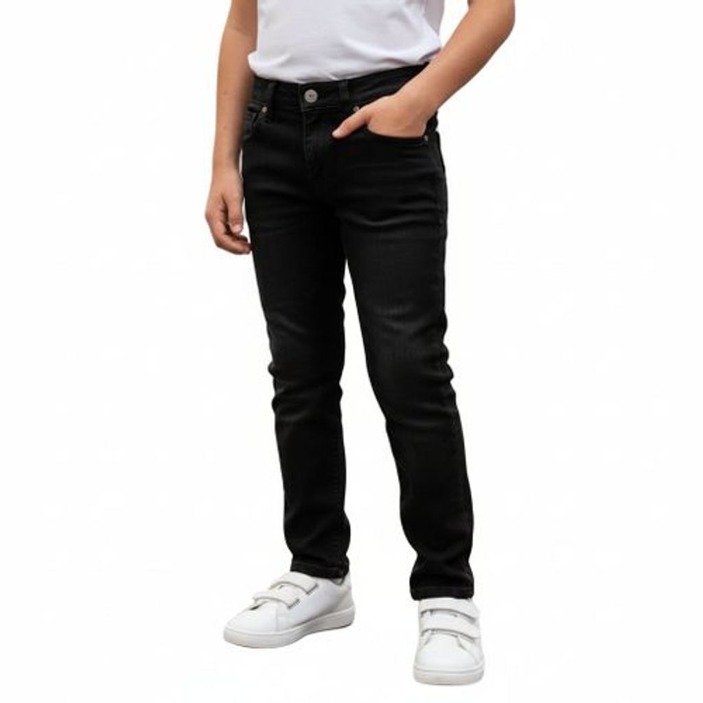 Pantalón Sejon Mezclilla Económico Durable Para Niño 12 A 16 - Garufa Jeans
