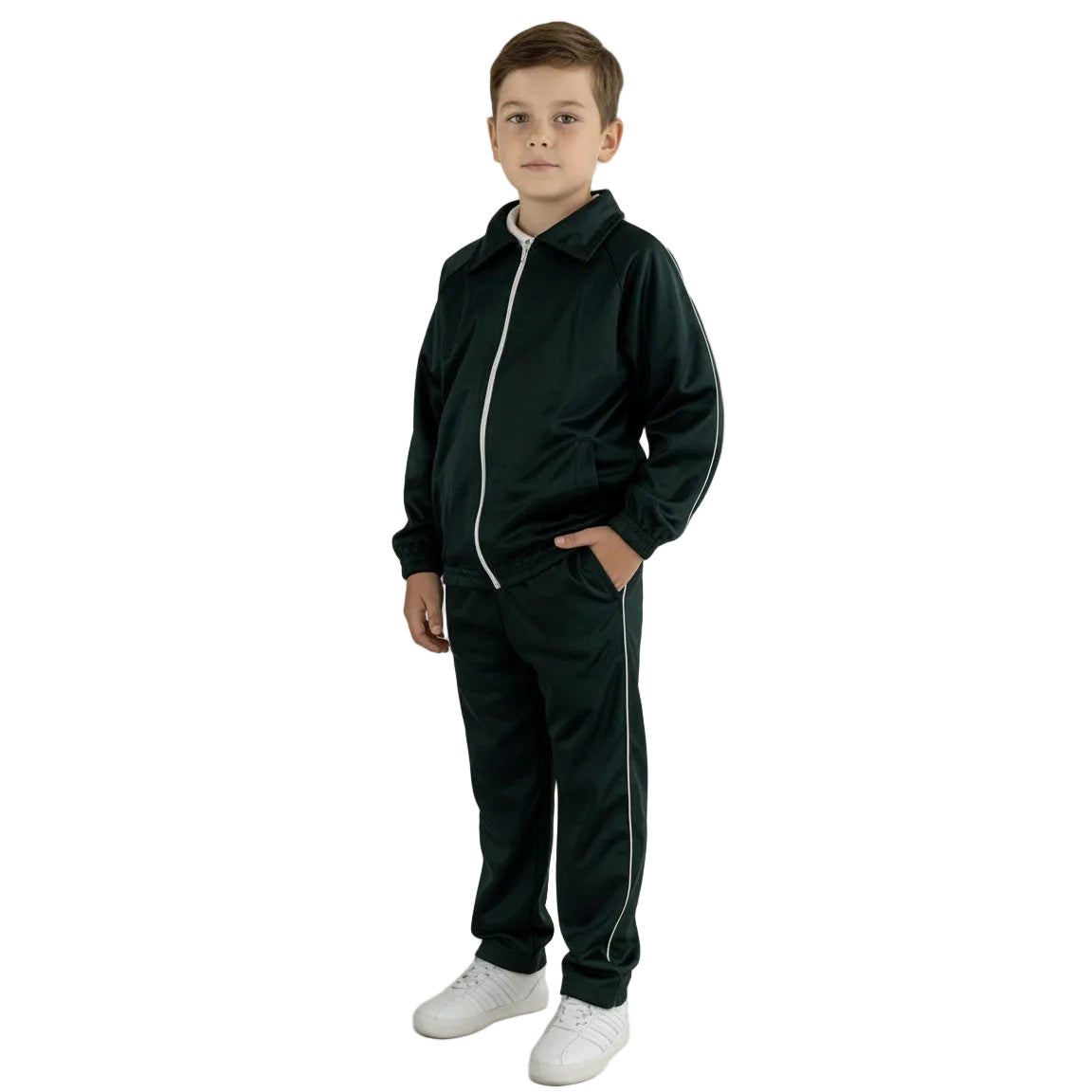 Pants Escolar Azul Marino, Rey, Vino, Rojo Y Verde 4 A 16 - Garufa Jeans