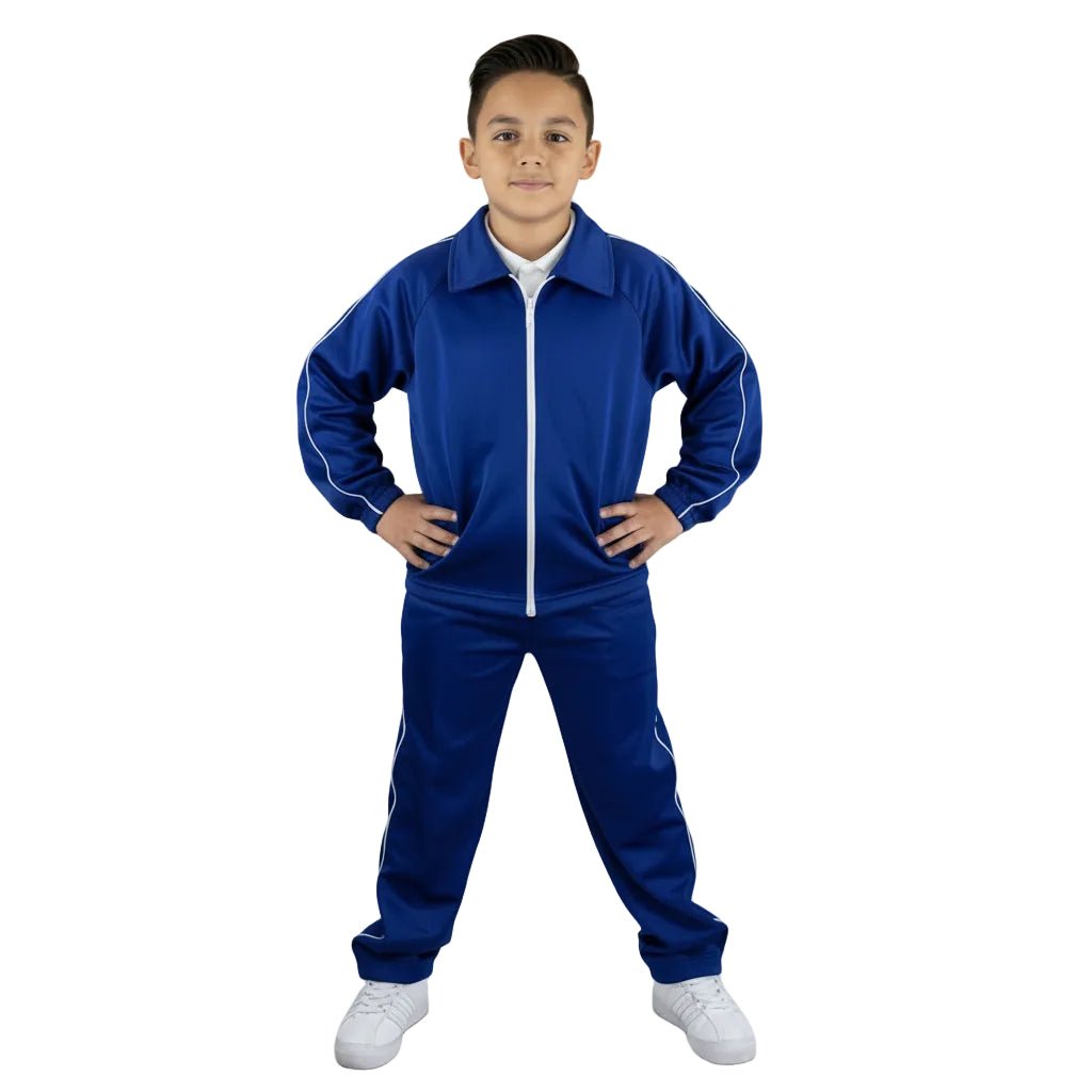 Pants Escolar Azul Marino, Rey, Vino, Rojo Y Verde 4 A 16 - Garufa Jeans