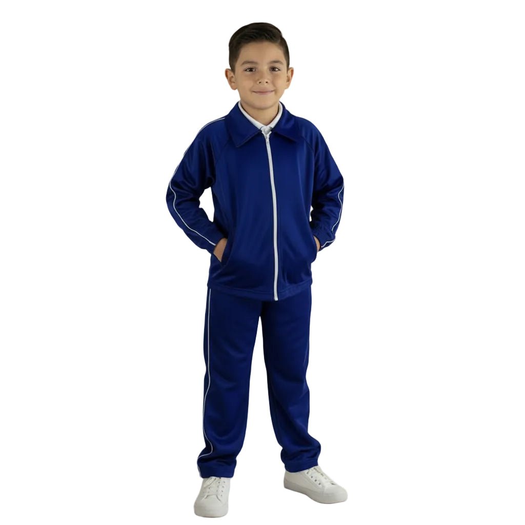 Pants Escolar Azul Marino, Rey, Vino, Rojo Y Verde 4 A 16 - Garufa Jeans