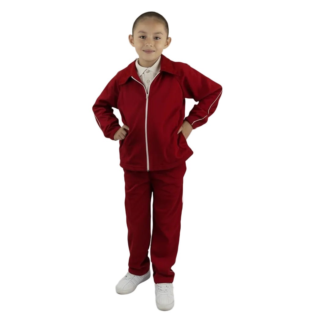 Pants Escolar Azul Marino, Rey, Vino, Rojo Y Verde 4 A 16 - Garufa Jeans