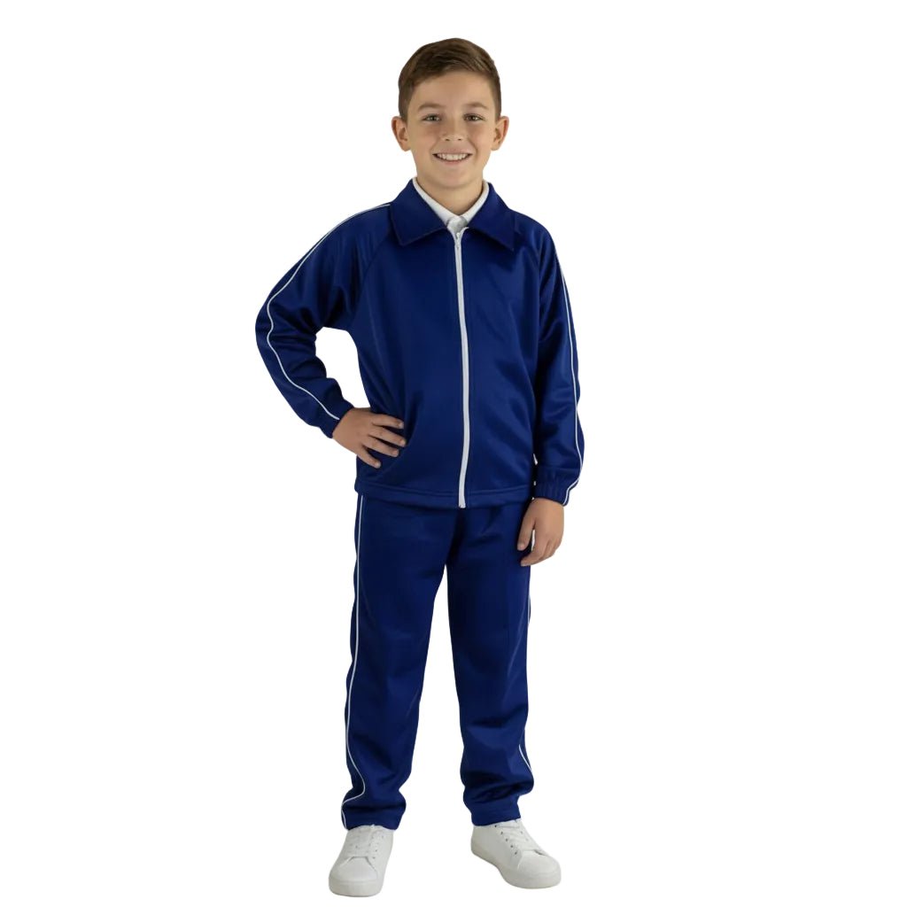 Pants Escolar Azul Marino, Rey, Vino, Rojo Y Verde 4 A 16 - Garufa Jeans