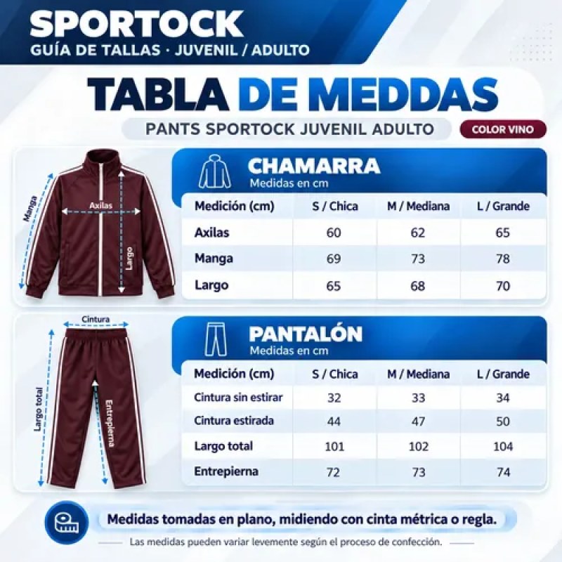 Pants Deportivo Sportock Adulto Juvenil Escolar Casual #mlpos_15 | Color: Vino #color_vino