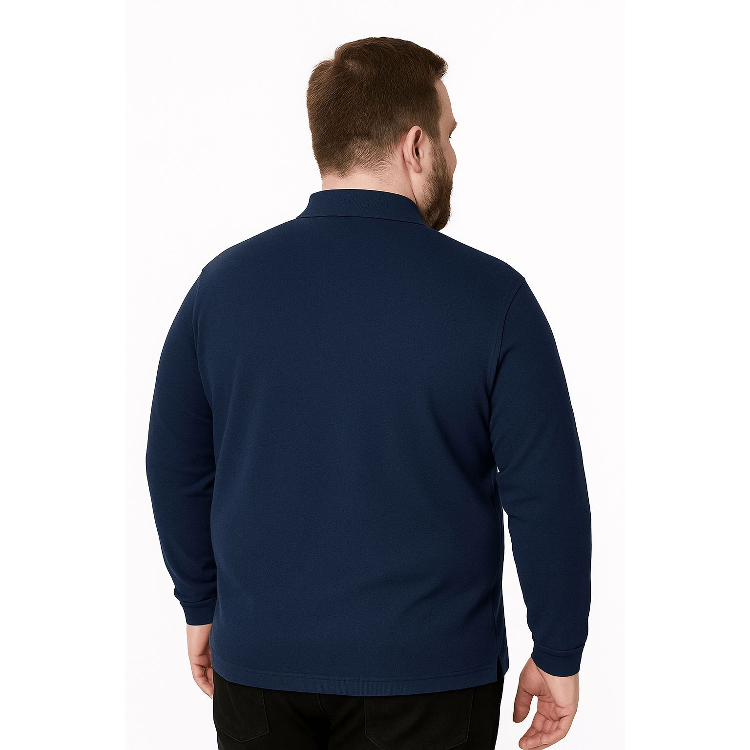 Playera Bibo Dry Tipo Polo Manga Larga Resistente 2xl A 3xl - Garufa Jeans