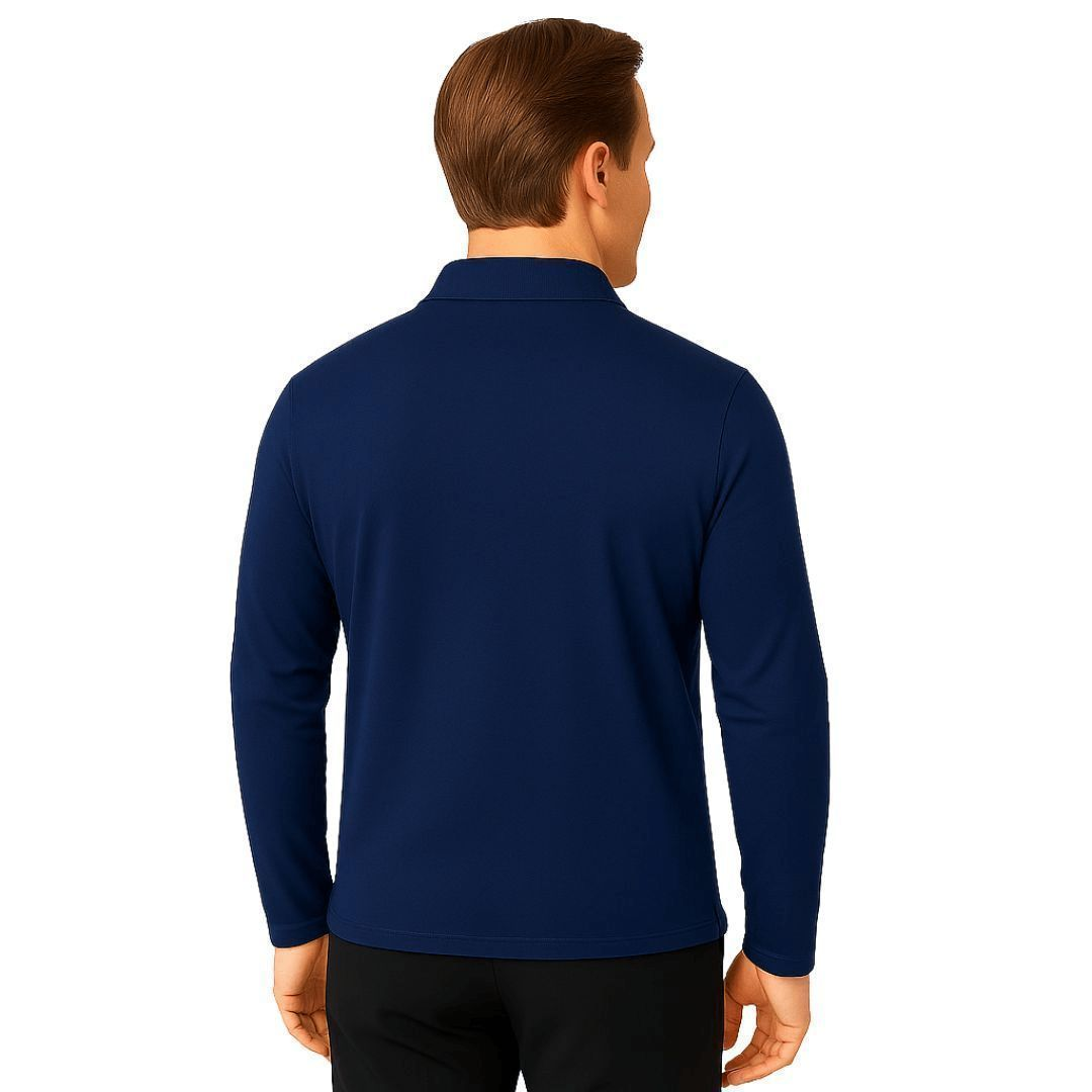 Playera Bibo Dry Tipo Polo Manga Larga Resistente Uniforme - Garufa Jeans