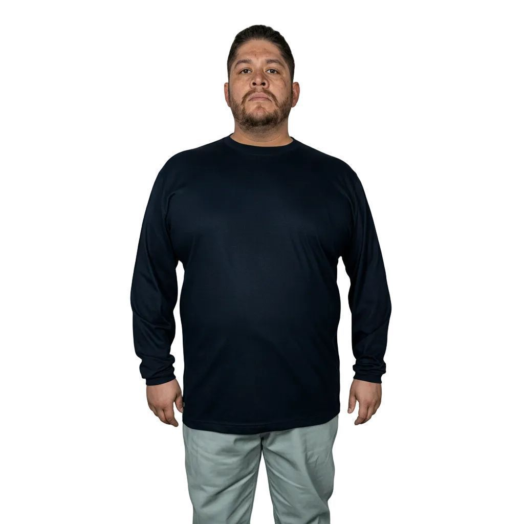 Playera Brans Cuello Redondo Manga Larga Resistente 2xl - 3xl - Garufa Jeans