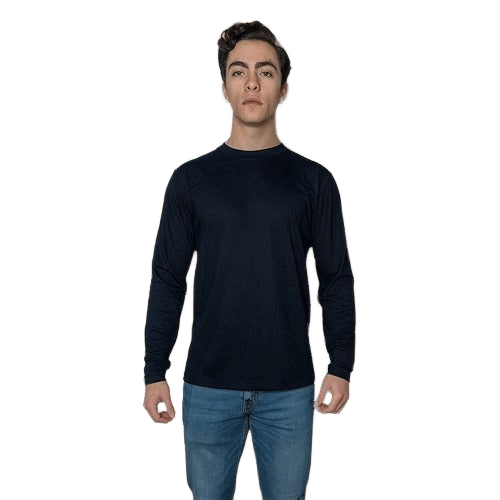 Playera Brans Cuello Redondo Manga Larga Resistente S - xl - Garufa Jeans